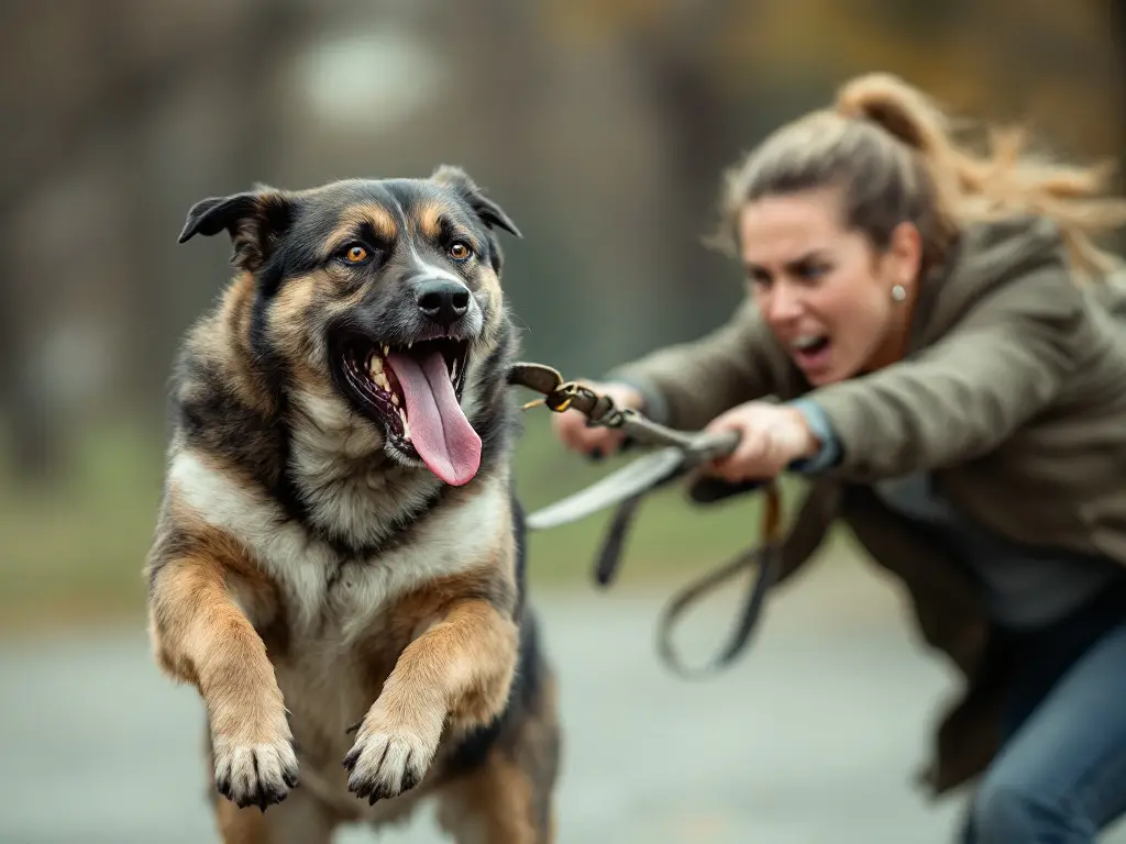 cane che tira al guinzaglio